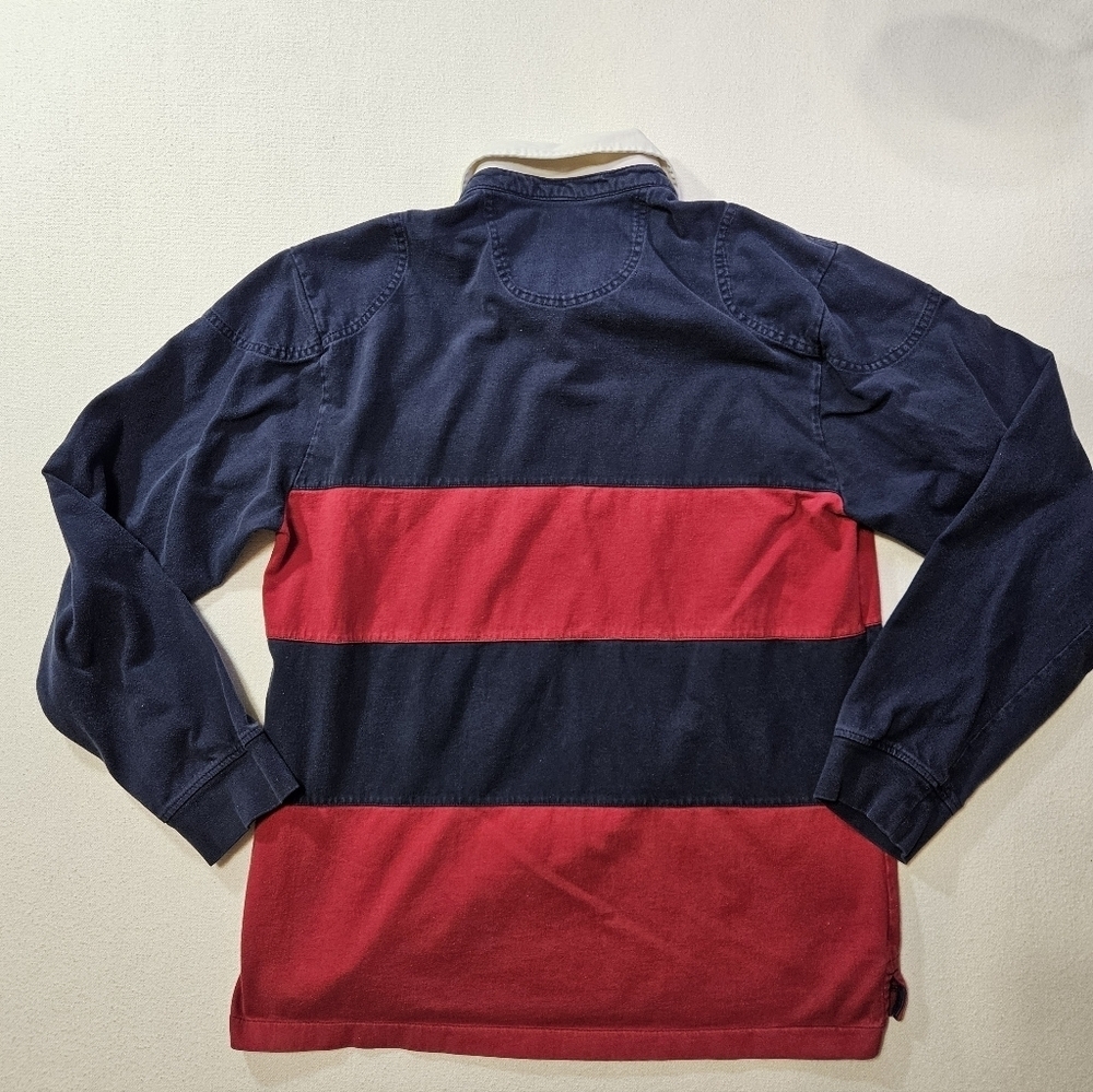 IZOD Rugby Shirt Men’s XLT Tall Long Sleeve - Picture 9 of 10